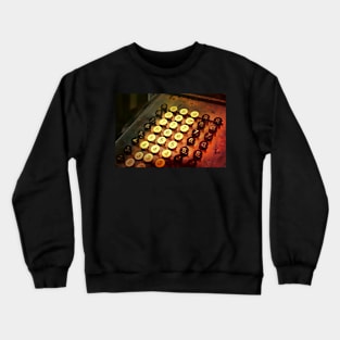 Antique Adding Machine Keys - photography Crewneck Sweatshirt